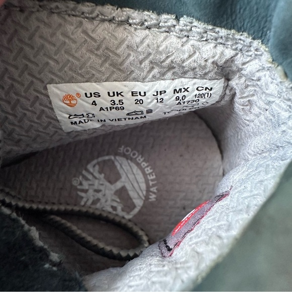 NEW Timberland Insulated Hard Bottom Baby Boots Dark Green Boys 4 - Picture 8 of 8